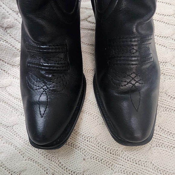 Newport Black Leather Western Boots - Picture 10 of 10